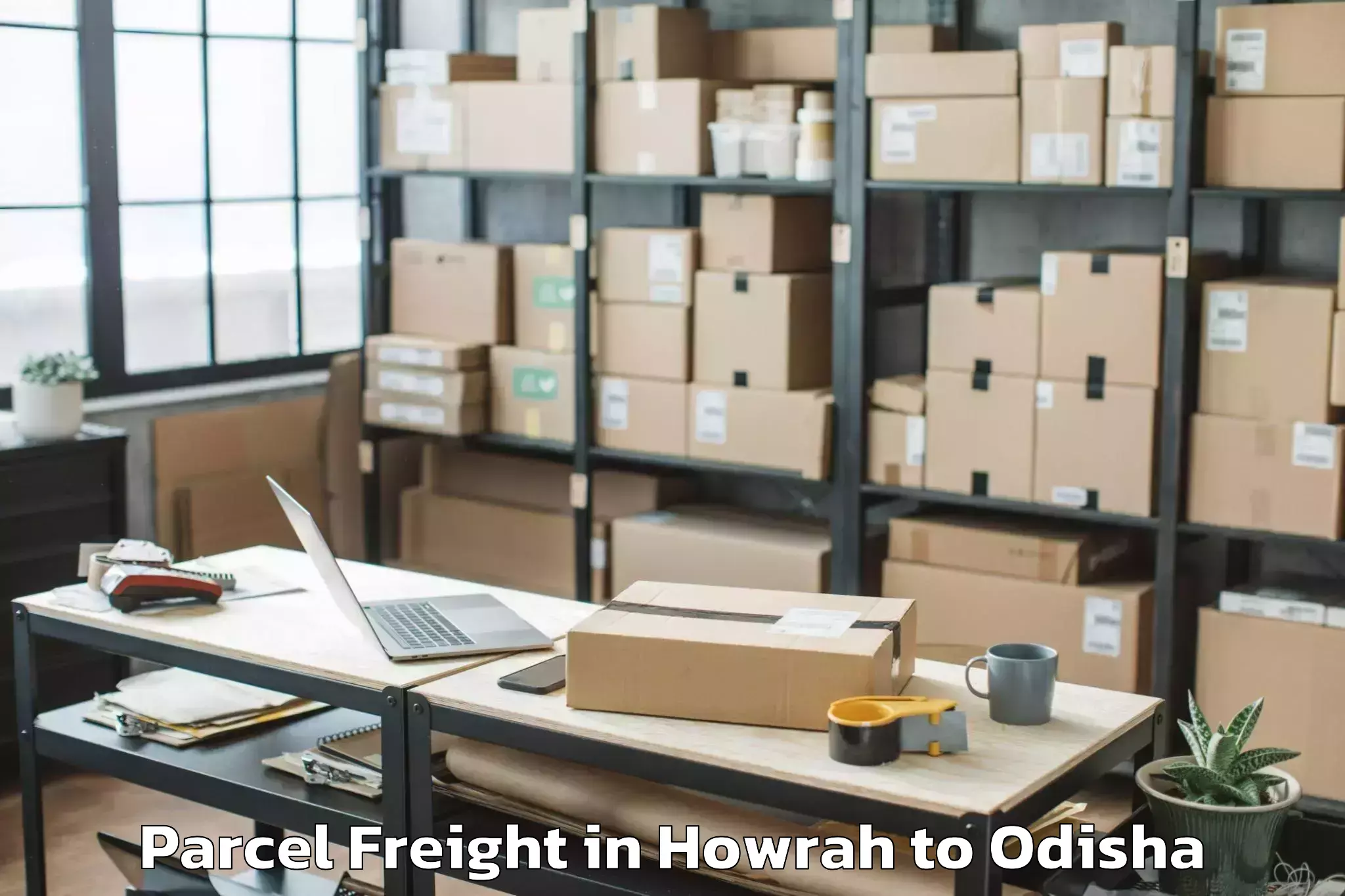 Book Howrah to Kodinga Parcel Freight Online